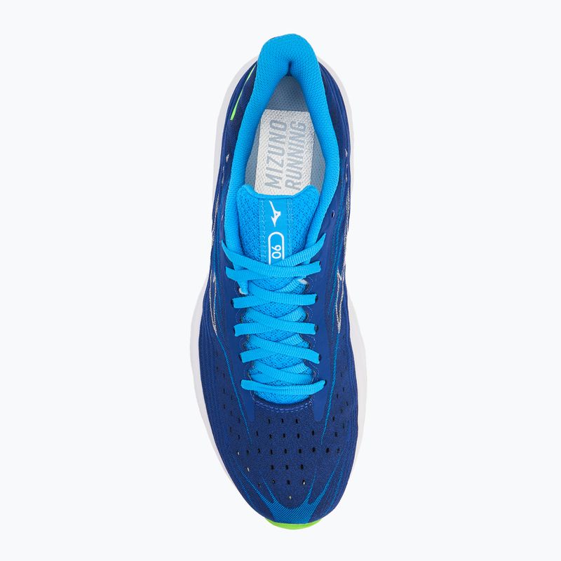Scarpe da corsa da uomo Mizuno Wave Skyrise 6 reflex blu c/bianco/blu pace 5