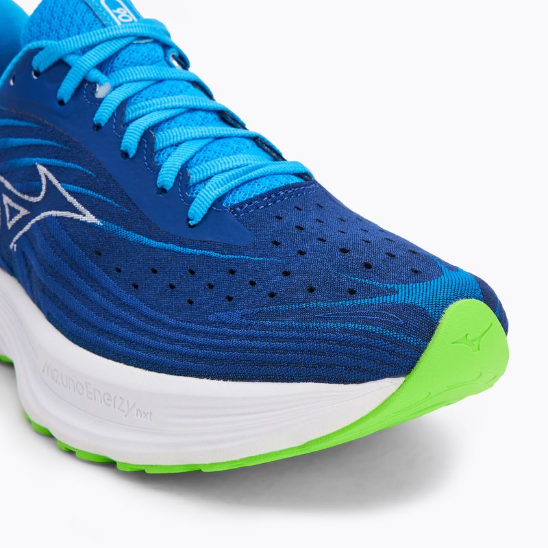 Scarpe da corsa da uomo Mizuno Wave Skyrise 6 reflex blu c/bianco/blu pace 7