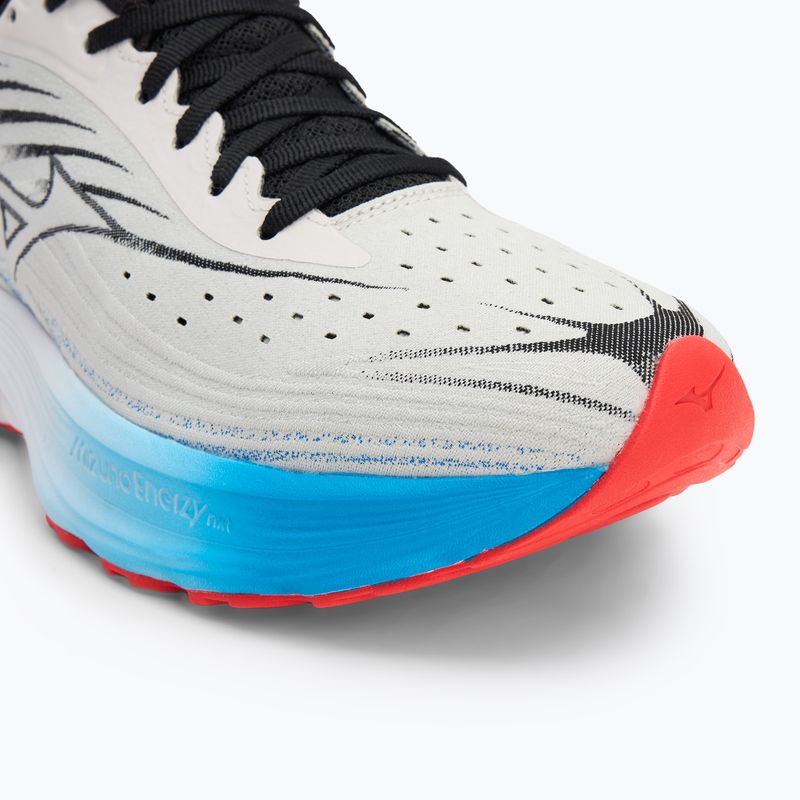 Scarpe da corsa da uomo Mizuno Wave Skyrise 6 ritmo nimbus cloud/nero/blu 7
