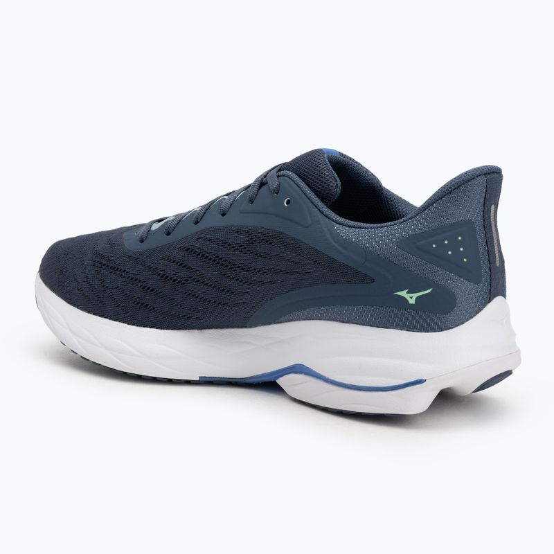 Scarpe da corsa da uomo Mizuno Wave Ultima 16 vintage indigo/neo mint/blu di frontiera 3