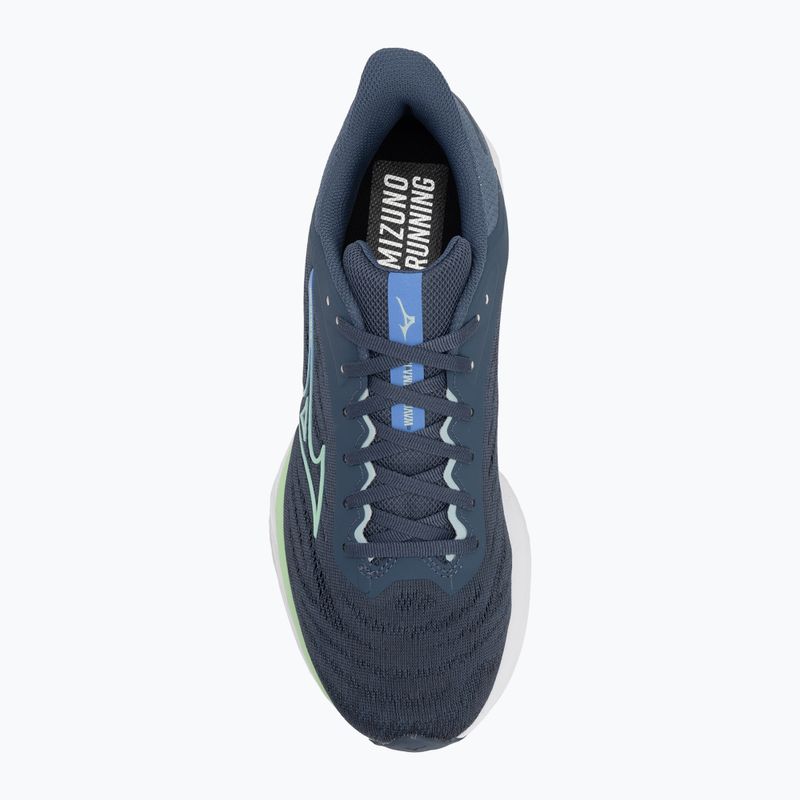 Scarpe da corsa da uomo Mizuno Wave Ultima 16 vintage indigo/neo mint/blu di frontiera 5