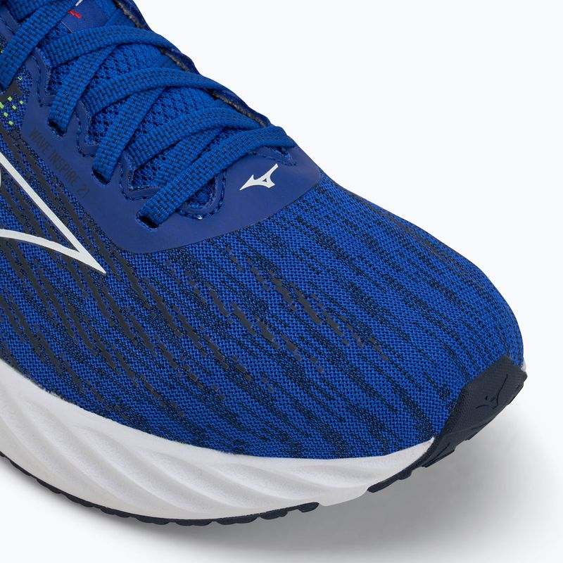 Scarpe da corsa da uomo Mizuno Wave Inspire 21 reflex blu c/bianco/geco verde 7