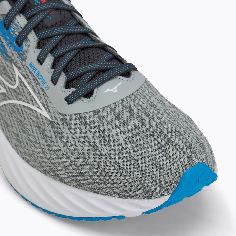 Scarpe da corsa da uomo Mizuno Wave Inspire 21 ritmo blu perla/bianco/blu 7