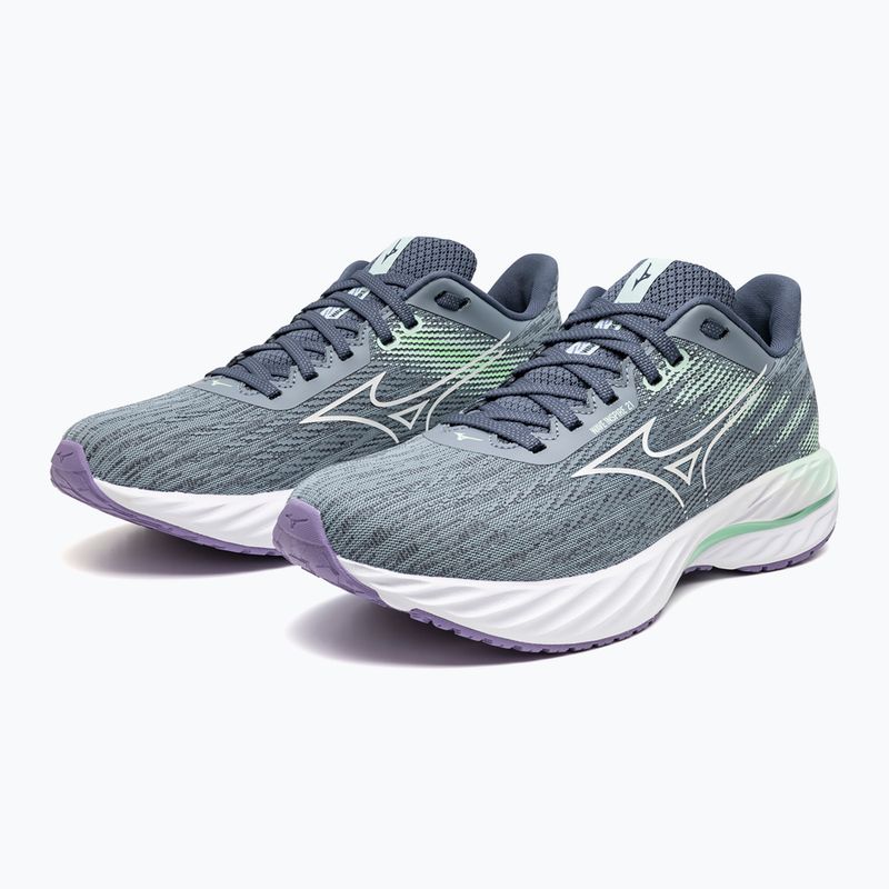 Scarpe da corsa da donna Mizuno Wave Inspire 21 tradewinds/white/neo mint 8