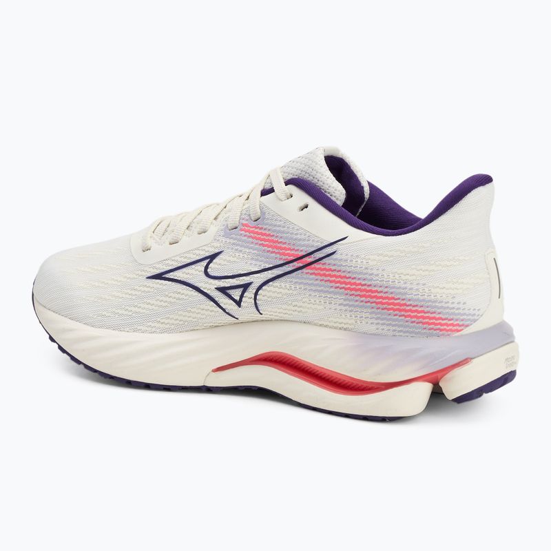 Scarpe da corsa da donna Mizuno Wave Inspire 21 bianco neve/vintage indigo/camellia rose 3