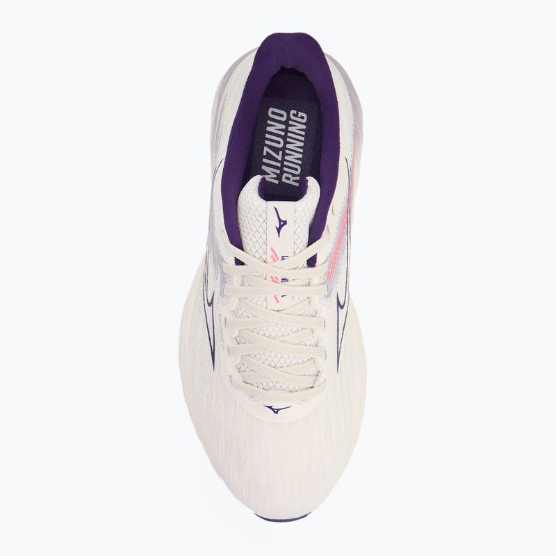 Scarpe da corsa da donna Mizuno Wave Inspire 21 bianco neve/vintage indigo/camellia rose 5