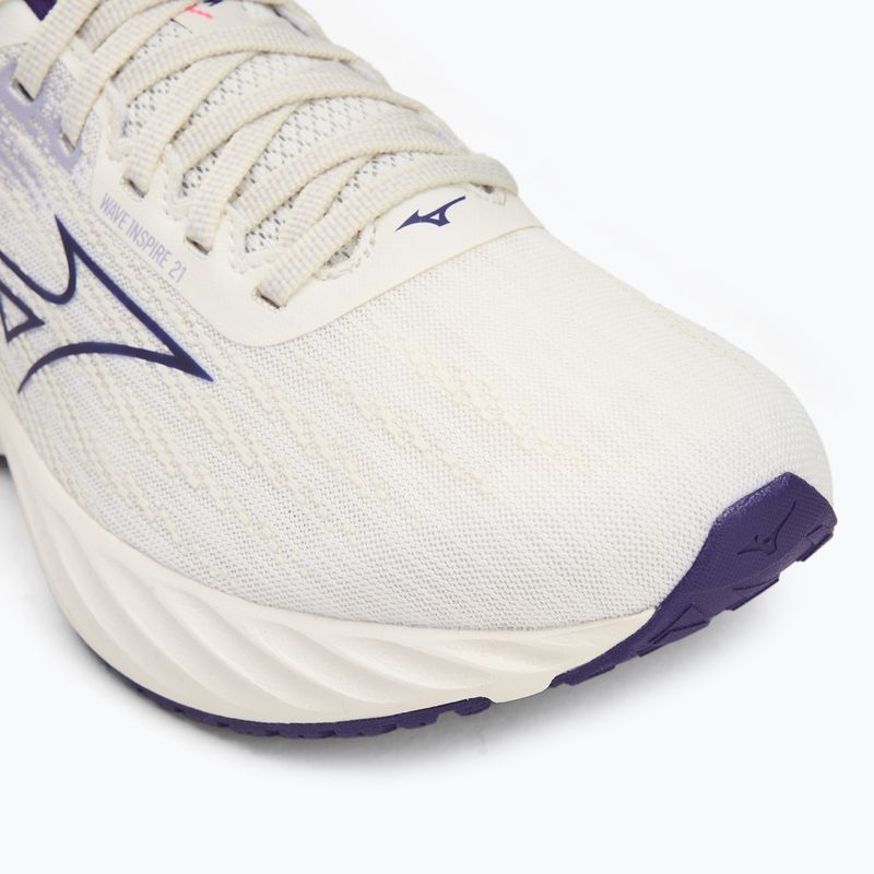Scarpe da corsa da donna Mizuno Wave Inspire 21 bianco neve/vintage indigo/camellia rose 7