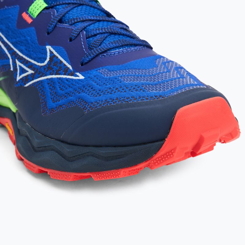 Scarpe da corsa da uomo Mizuno Wave Daichi 9 reflex blu c/bianco/verde geck 7