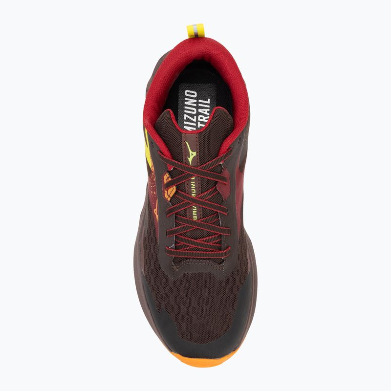 Scarpe da corsa da uomo Mizuno Wave Ibuki 5 rum raisin / rythmic red / eve primro 5
