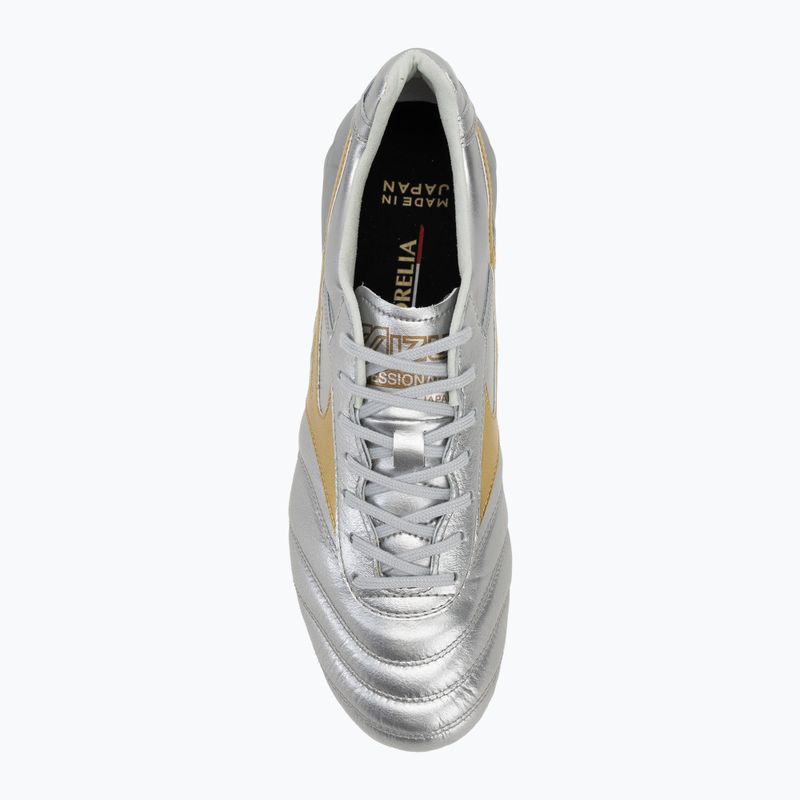 Scarpe da calcio Mizuno Morelia Dna Japan Md da uomo galaxy argento/oro/oro 5