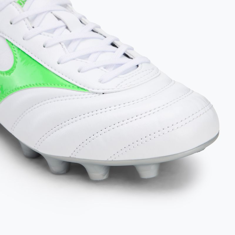 Mizuno Morelia II Club Md bianco/verde neon/argento galassia scarpe da calcio uomo 7