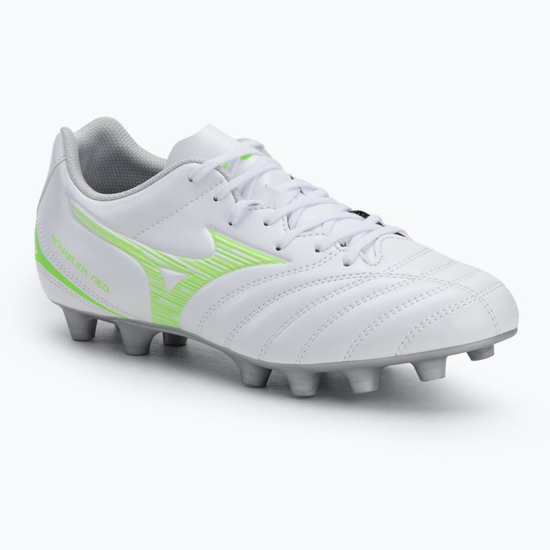 Scarpe da calcio da uomo Mizuno Monarcida Neo III Select Md bianco/verde neon