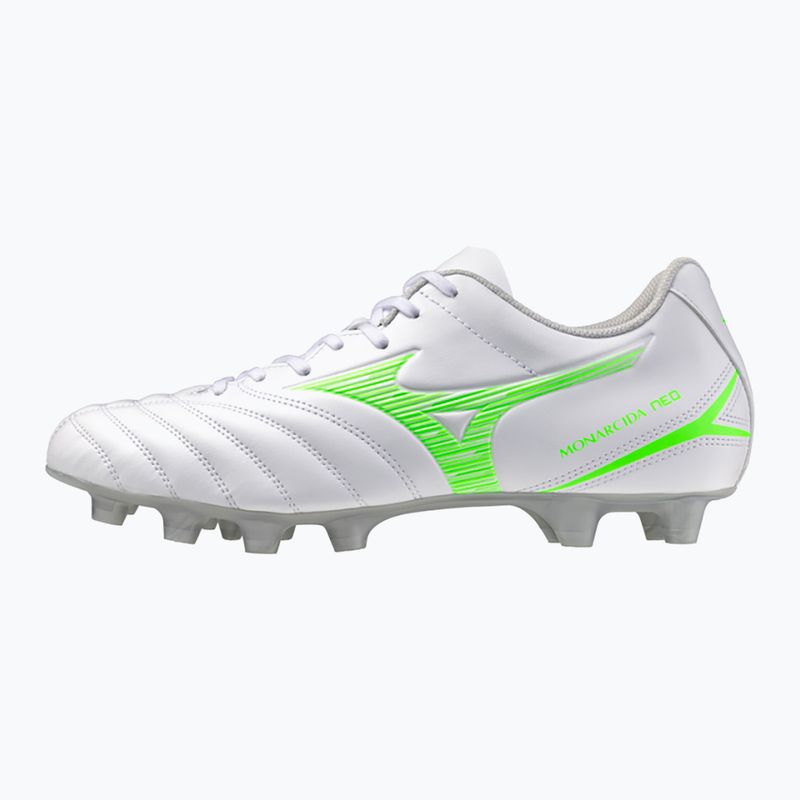 Scarpe da calcio da uomo Mizuno Monarcida Neo III Select Md bianco/verde neon 8