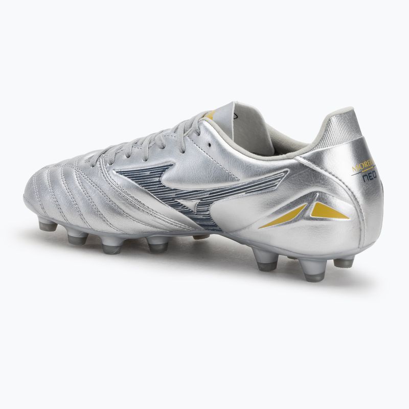 Uomo Mizuno Morelia Neo IV Pro Md scarpe da calcio galassia argento/8605 c/grigio freddo 3c 3