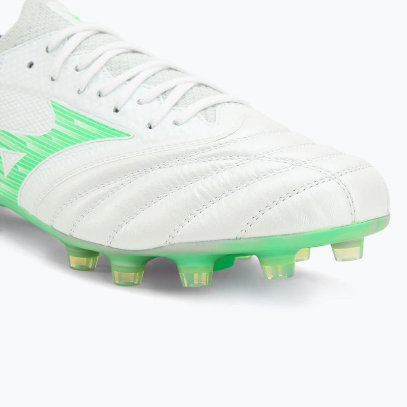 Scarpe da calcio uomo Mizuno Morelia Neo IV Β Elite MD white/neon green/cool gray 3c 7