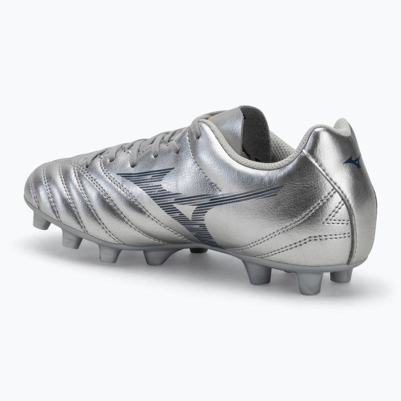Scarpe da calcio per bambini Mizuno Monarcida Neo III Select Jr Md galaxy silver/8605 c/gold 3
