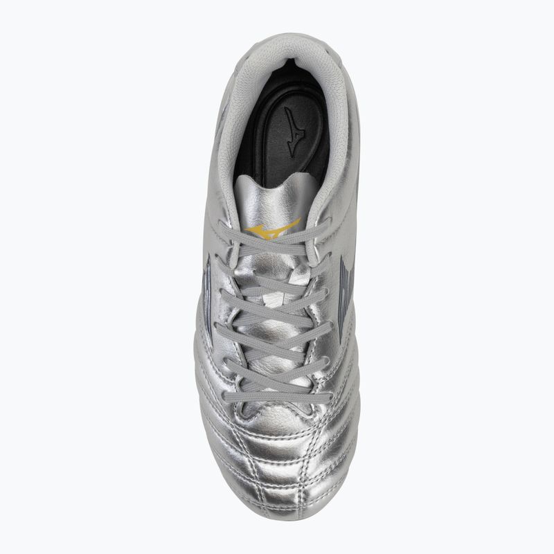 Scarpe da calcio per bambini Mizuno Monarcida Neo III Select Jr Md galaxy silver/8605 c/gold 5