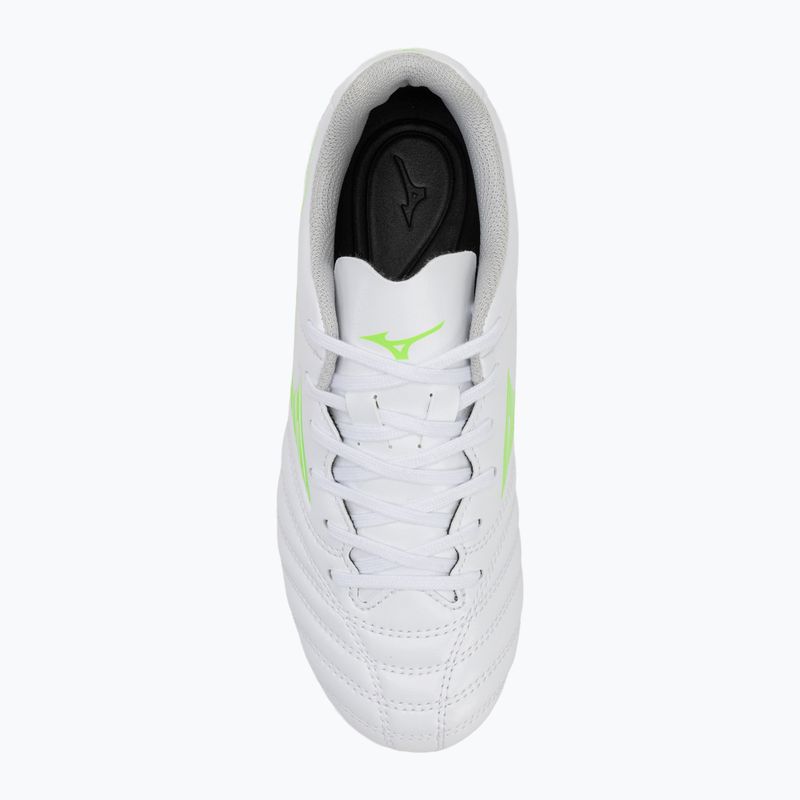 Scarpe da calcio per bambini Mizuno Monarcida Neo III Select Jr Md bianco/verde neon 5
