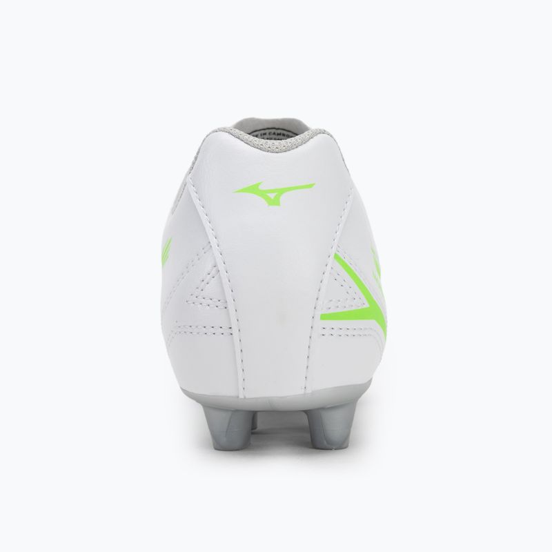 Scarpe da calcio per bambini Mizuno Monarcida Neo III Select Jr Md bianco/verde neon 6