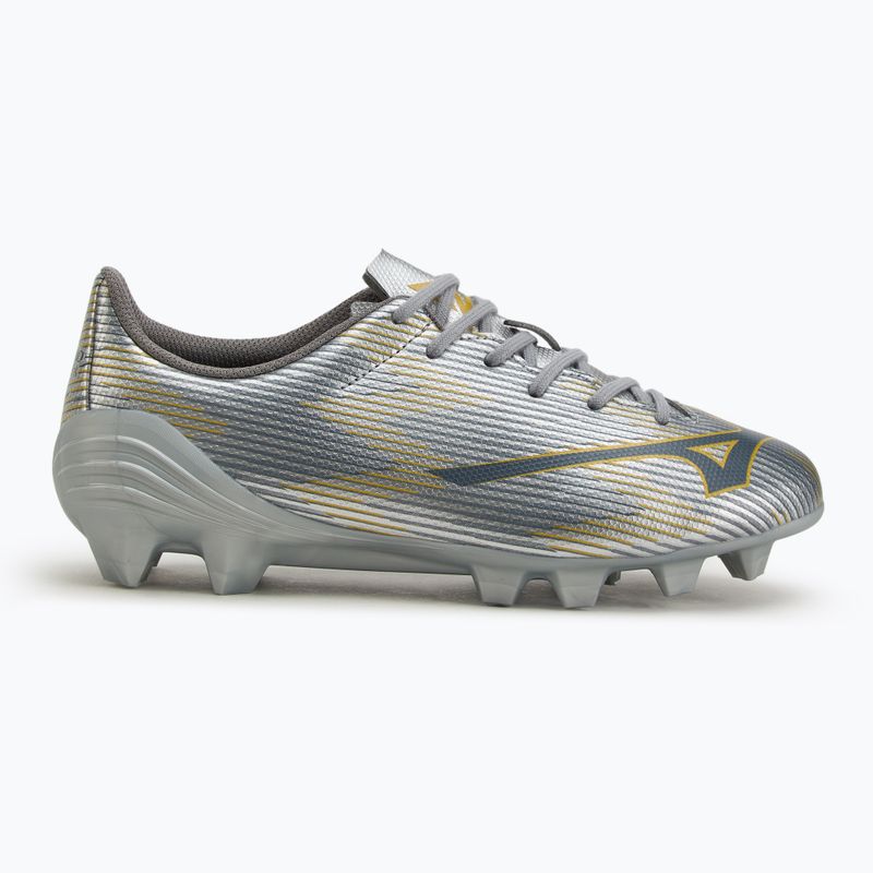 Scarpe da calcio per bambini Mizuno α II Select Jr Md galaxy silver/8605 c/gold 2