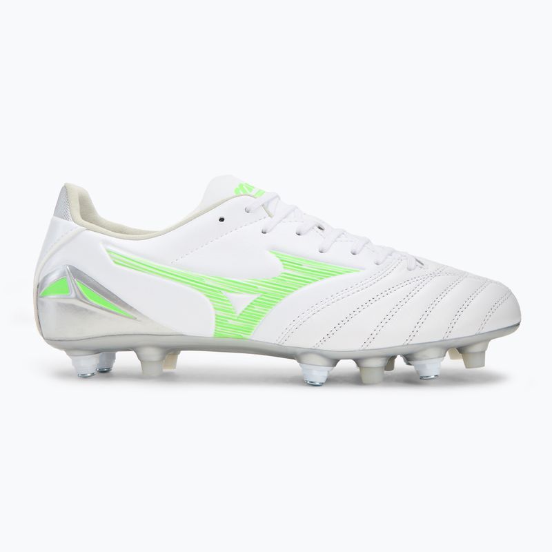 Scarpe da calcio uomo Mizuno Morelia Neo IV Pro Mix bianco/verde neon/grigio freddo 3c 2