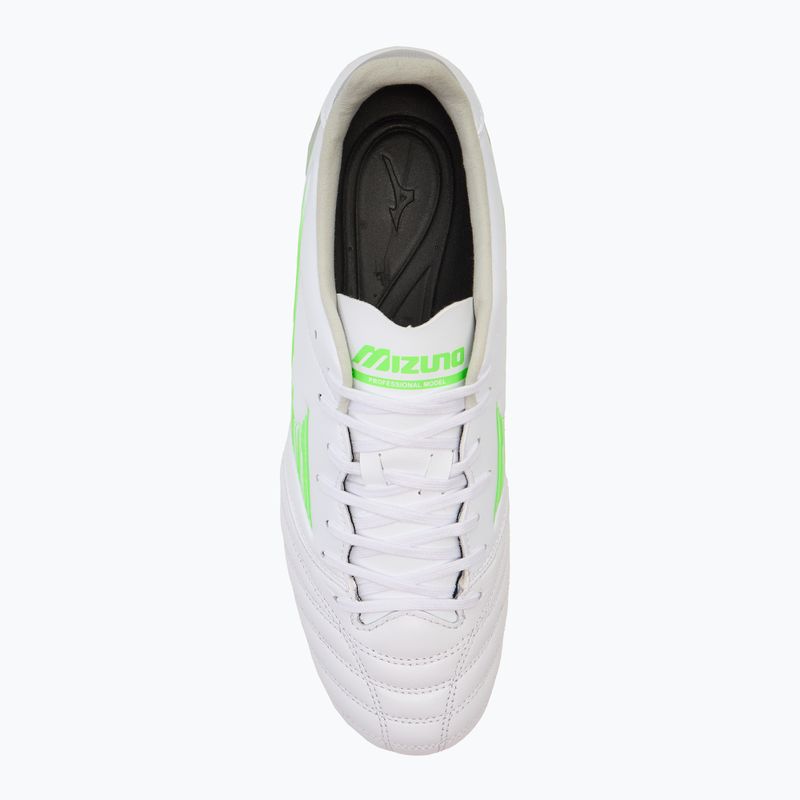 Scarpe da calcio uomo Mizuno Morelia Neo IV Pro Mix bianco/verde neon/grigio freddo 3c 5