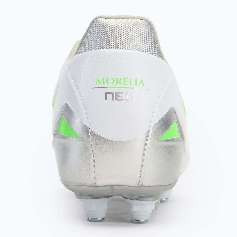 Scarpe da calcio uomo Mizuno Morelia Neo IV Pro Mix bianco/verde neon/grigio freddo 3c 6