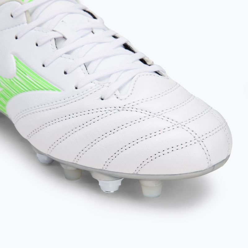 Scarpe da calcio uomo Mizuno Morelia Neo IV Pro Mix bianco/verde neon/grigio freddo 3c 7