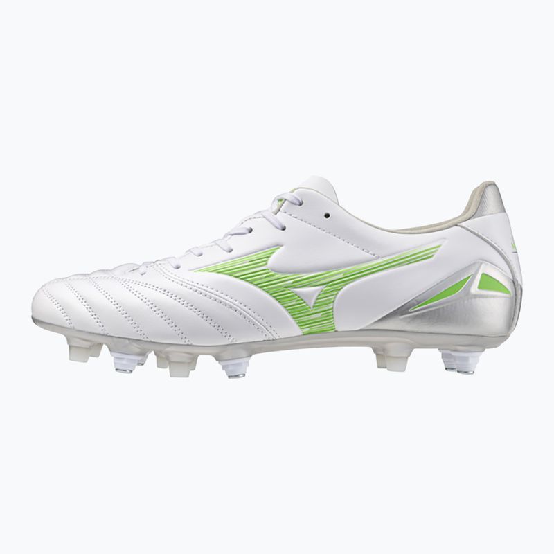 Scarpe da calcio uomo Mizuno Morelia Neo IV Pro Mix bianco/verde neon/grigio freddo 3c 8