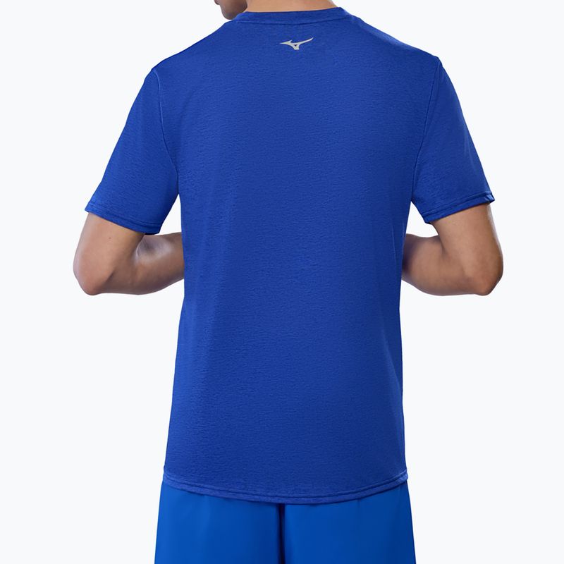Maglietta da corsa Mizuno Core Run Tee uomo blu reflex 3