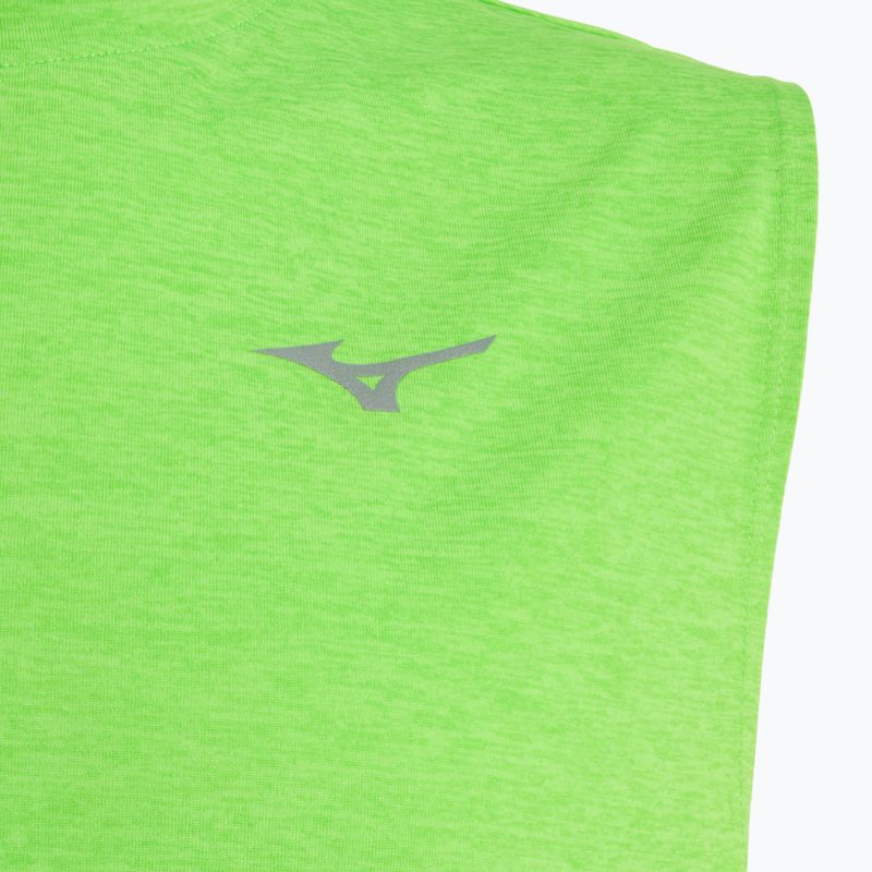 Canotta da running da uomo Mizuno Impulse Core senza maniche verde geco 3