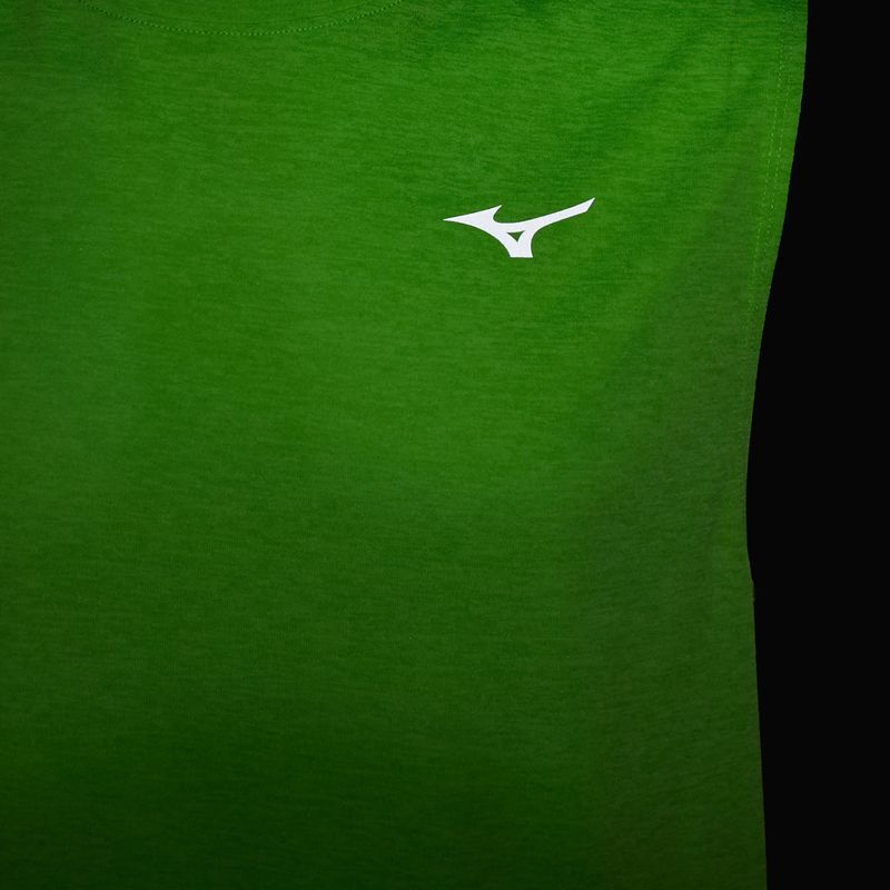 Canotta da running da uomo Mizuno Impulse Core senza maniche verde geco 5