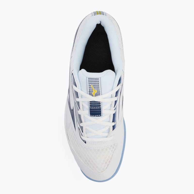 Mizuno Cyclone Speed 5 scarpe da pallavolo bianco/bellwether blu/bel air blu 5