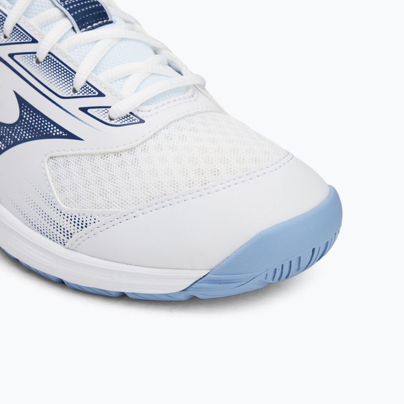 Mizuno Cyclone Speed 5 scarpe da pallavolo bianco/bellwether blu/bel air blu 7