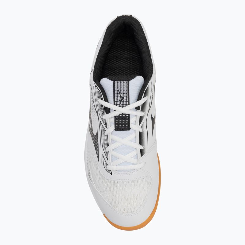 Scarpe da pallavolo Mizuno Cyclone Speed 5 bianco/nero/camoscio 5