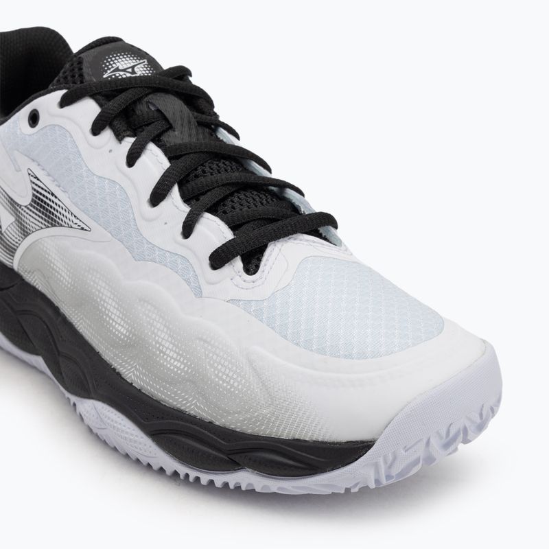 Scarpe da tennis da uomo Mizuno Wave Enforce Court CC bianco/nero/ferrovia 7