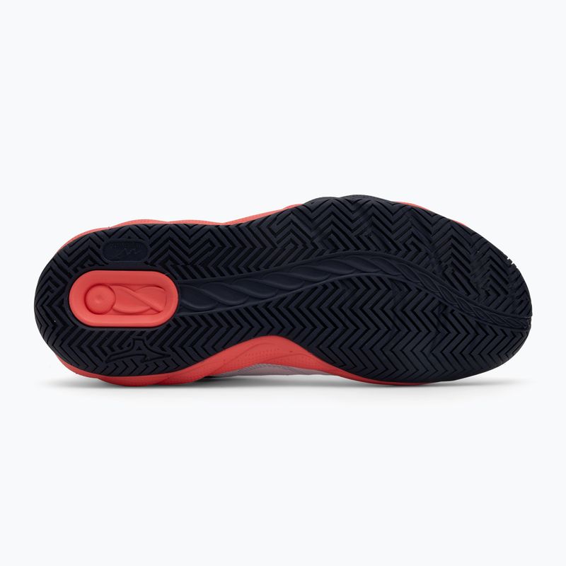 Scarpe da tennis uomo Mizuno Wave Enforce Court AC white/baritone blue/calypso coral 4