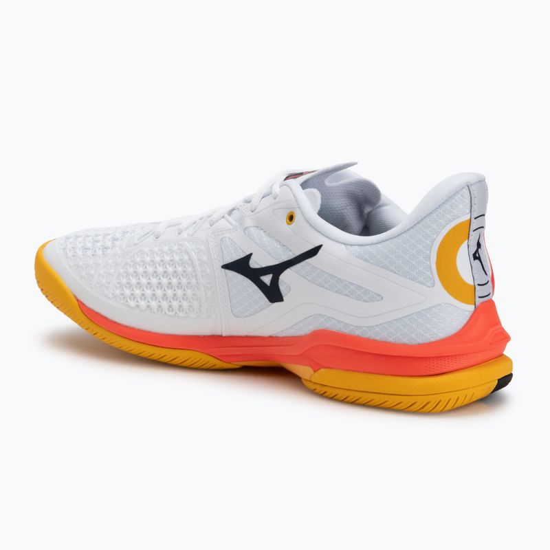 Scarpe da tennis uomo Mizuno Wave Exceed Tour 6 AC white/fiery coral 2/citrus 3