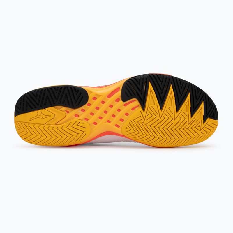 Scarpe da tennis uomo Mizuno Wave Exceed Tour 6 AC white/fiery coral 2/citrus 4
