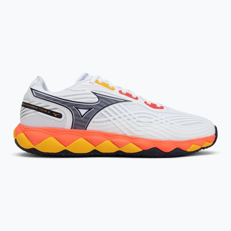 Scarpe da tennis Mizuno Wave Enforce Tour 6 AC white/fiery coral 2/citrus 2