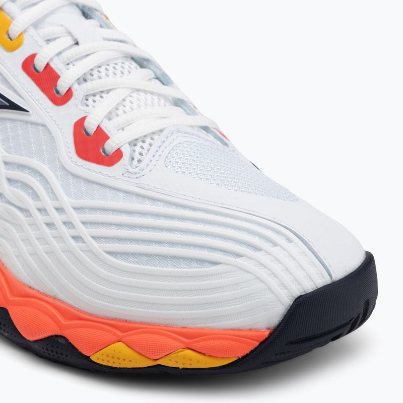 Scarpe da tennis Mizuno Wave Enforce Tour 6 AC white/fiery coral 2/citrus 7