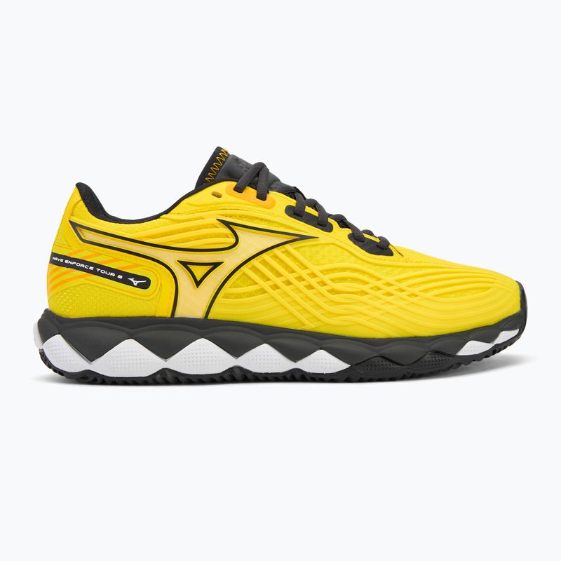 Mizuno Wave Enforce Tour 2 scarpa da paddle giallo vibrante/nero/nero sabbia 2