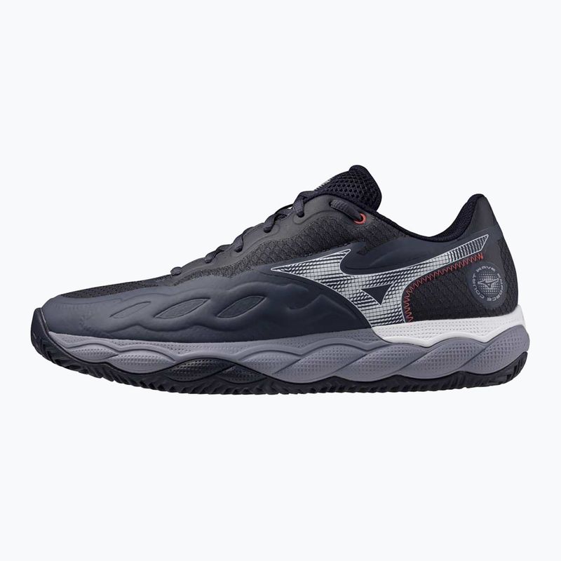 Mizuno Wave Enforce Court CC scarpe da tennis odissea grigio/bianco/blu granito