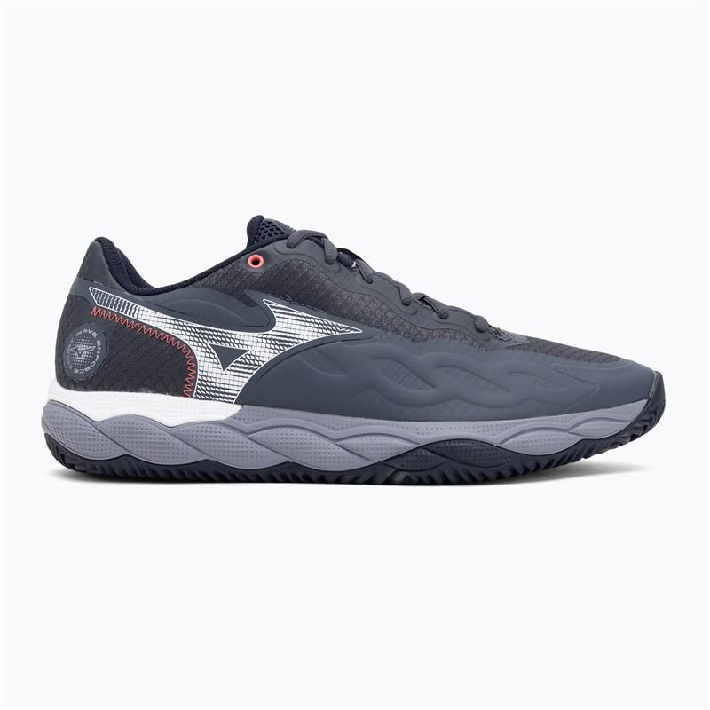 Mizuno Wave Enforce Court CC scarpe da tennis odissea grigio/bianco/blu granito 2