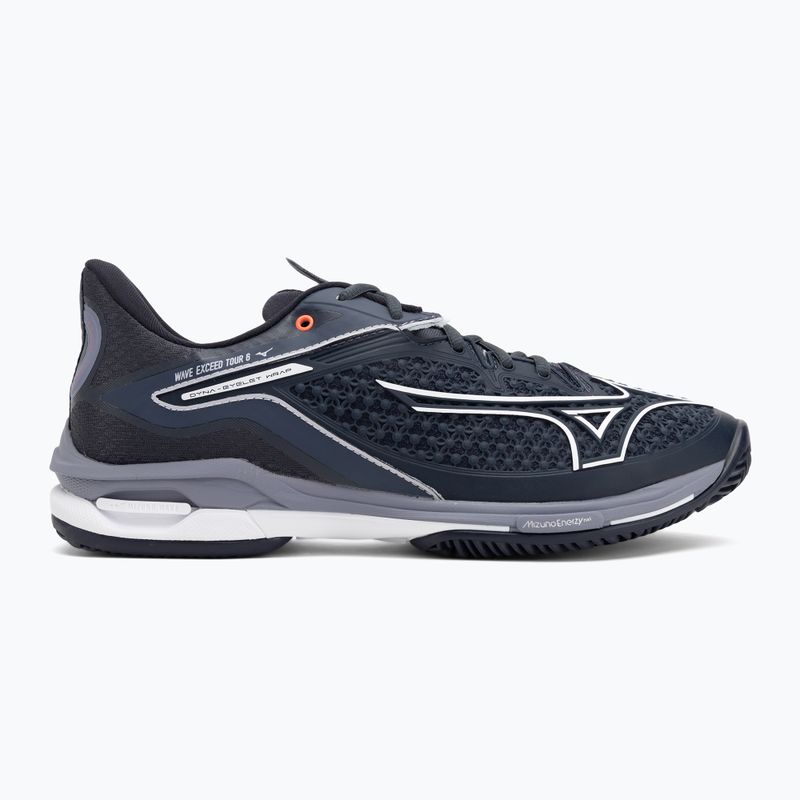 Mizuno Wave Exceed Tour 6 CC scarpe da tennis odissea grigio/bianco/blu granito 2