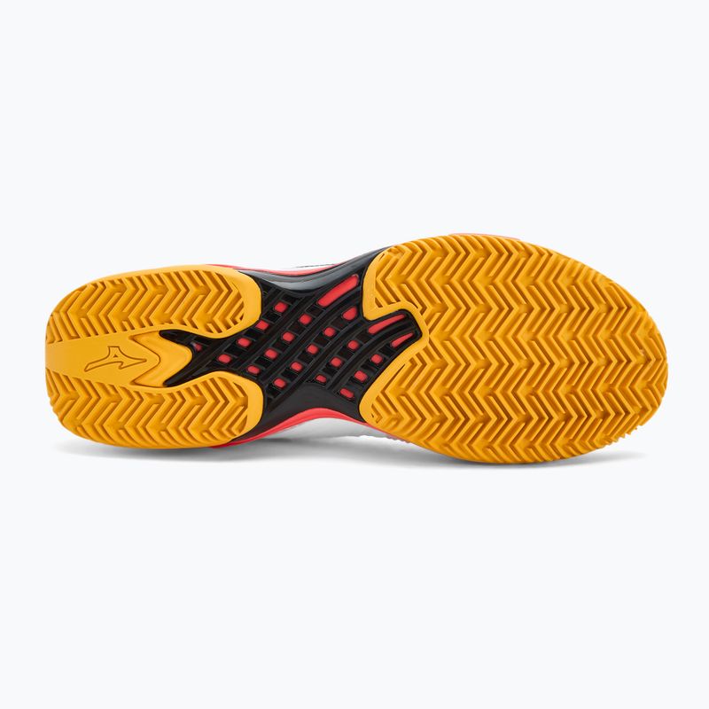 Mizuno Wave Exceed Tour 6 CC scarpe da tennis bianco/blu baritono/corallo 2 4