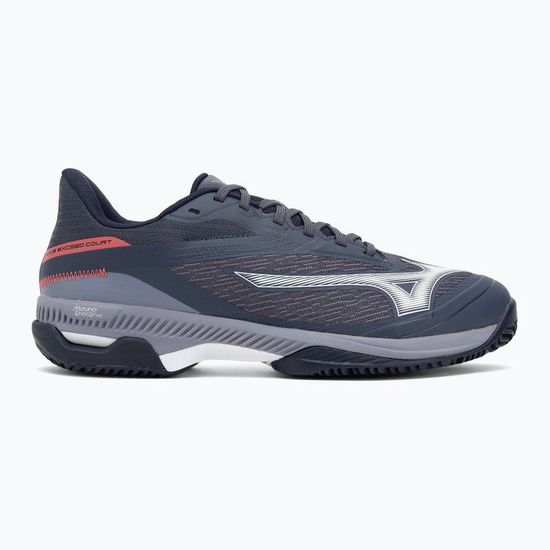 Mizuno Wave Exceed Court CC scarpe da tennis odissea grigio/bianco/blu granito 2