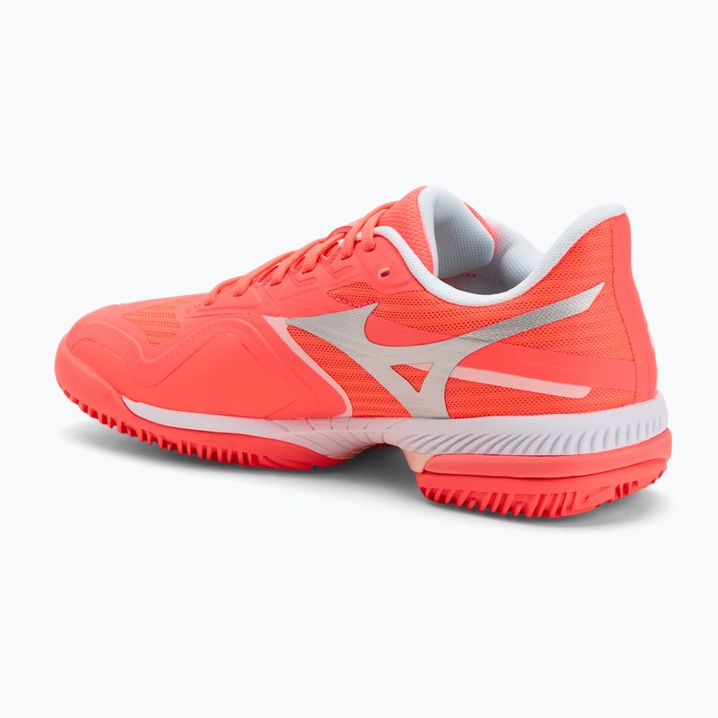 Scarpe da tennis da donna Mizuno Wave Exceed Court CC W calypso coral/white/barely pink 3