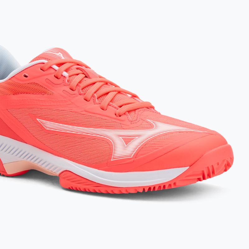 Scarpe da tennis da donna Mizuno Wave Exceed Court CC W calypso coral/white/barely pink 7