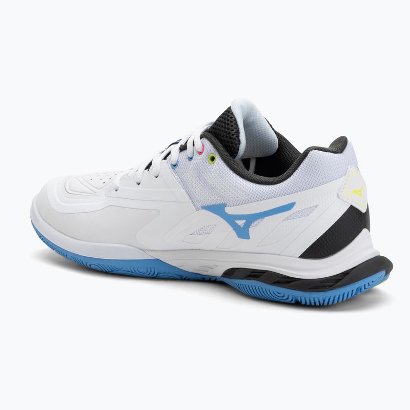 Mizuno Wave Fang 2 scarpa da badminton bianco/rosa tetra/tutto all'estero 3